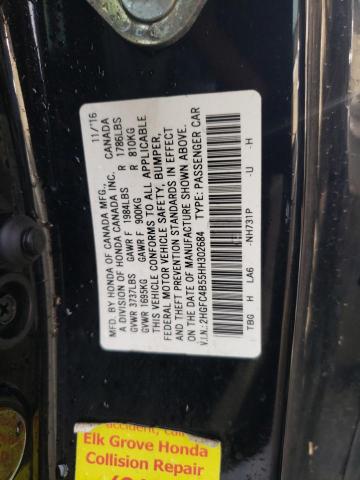 Photo 11 VIN: 2HGFC4B55HH302684 - HONDA CIVIC LX 