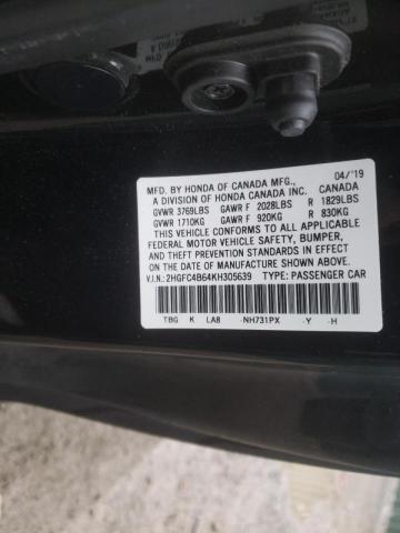 Photo 11 VIN: 2HGFC4B64KH305639 - HONDA CIVIC 