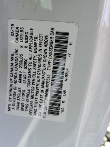 Photo 11 VIN: 2HGFC4B69KH303515 - HONDA CIVIC LX 