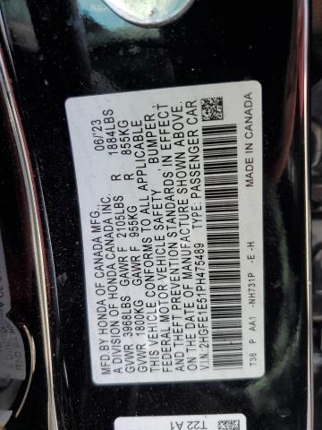 Photo 11 VIN: 2HGFE1E51PH475489 - HONDA CIVIC SI 