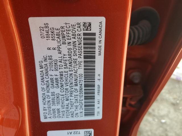 Photo 11 VIN: 2HGFE1E56NH475100 - HONDA CIVIC SI 