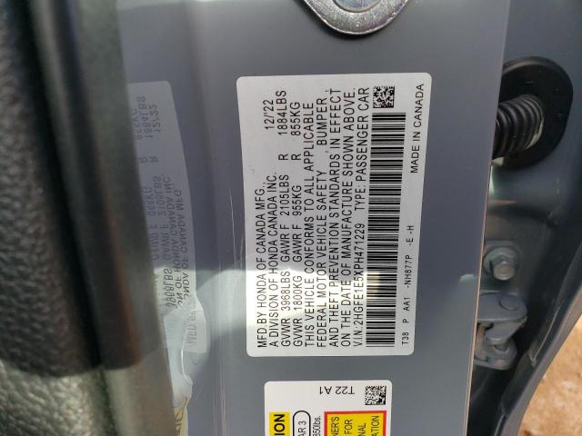 Photo 12 VIN: 2HGFE1E5XPH471229 - HONDA CIVIC SI 