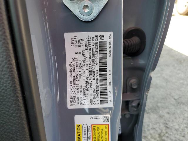 Photo 11 VIN: 2HGFE1E5XPH472994 - HONDA CIVIC SI 