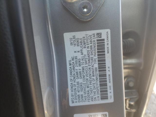 Photo 11 VIN: 2HGFE1F70NH321868 - HONDA CIVIC EX 