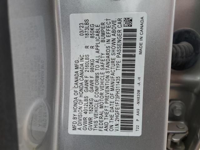 Photo 12 VIN: 2HGFE1F73PH311435 - HONDA CIVIC EX 