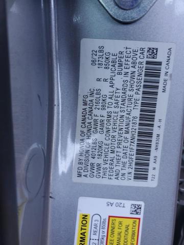 Photo 11 VIN: 2HGFE1F7XNH321876 - HONDA CIVIC EX 