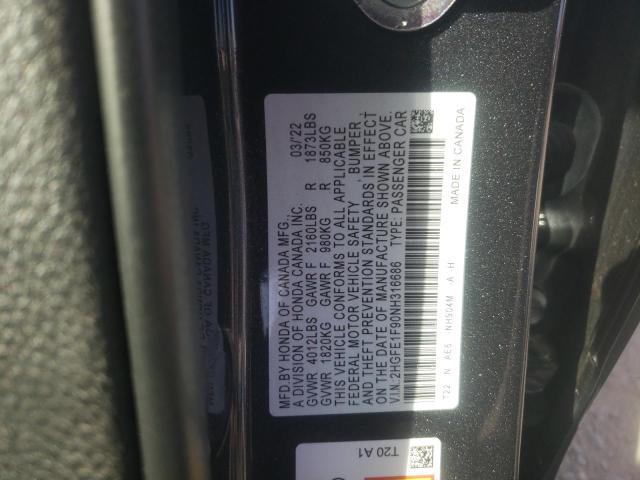 Photo 11 VIN: 2HGFE1F90NH316686 - HONDA CIVIC TOUR 