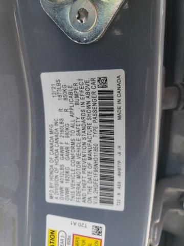 Photo 11 VIN: 2HGFE1F96NH311850 - HONDA CIVIC 