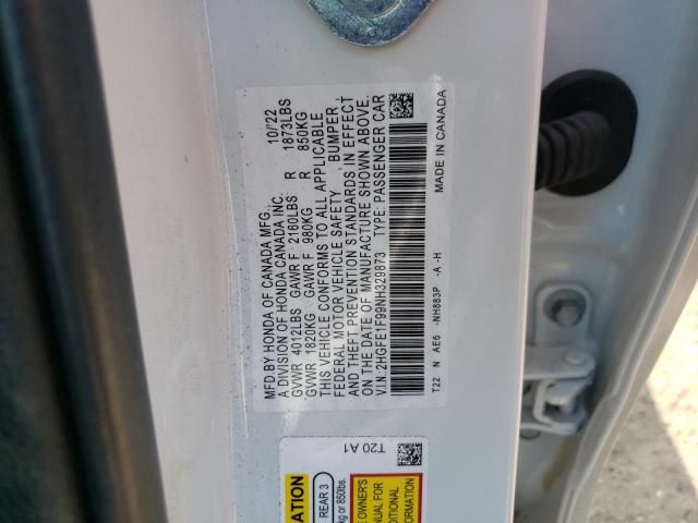 Photo 11 VIN: 2HGFE1F99NH329873 - HONDA CIVIC 