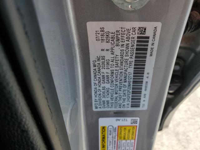 Photo 11 VIN: 2HGFE2F20NH512717 - HONDA CIVIC LX 