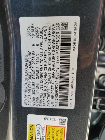 Photo 11 VIN: 2HGFE2F21RH595712 - HONDA CIVIC LX 