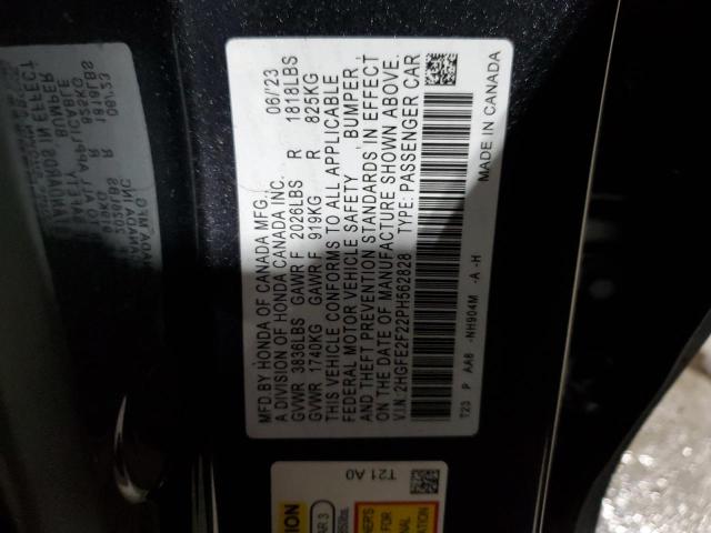 Photo 11 VIN: 2HGFE2F22PH562828 - HONDA CIVIC 