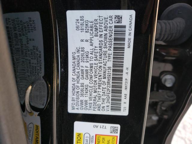 Photo 12 VIN: 2HGFE2F23RH593136 - HONDA CIVIC LX 