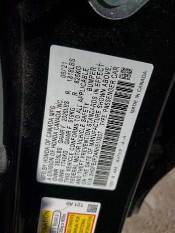 Photo 12 VIN: 2HGFE2F24NH510307 - HONDA CIVIC LX 