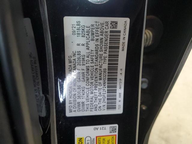 Photo 12 VIN: 2HGFE2F24NH532369 - HONDA CIVIC LX 