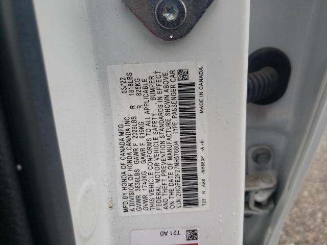 Photo 11 VIN: 2HGFE2F27NH576804 - HONDA CIVIC LX 