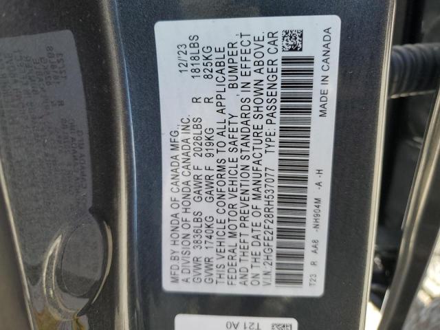 Photo 11 VIN: 2HGFE2F28RH537077 - HONDA CIVIC 