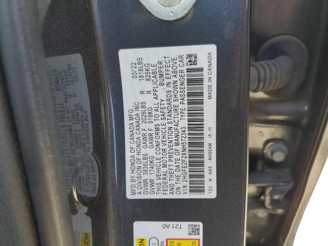 Photo 11 VIN: 2HGFE2F2XNH572343 - HONDA CIVIC 