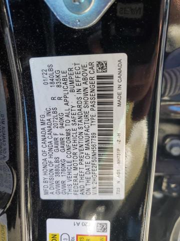 Photo 11 VIN: 2HGFE2F50NH567789 - HONDA CIVIC SPOR 