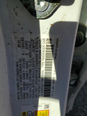 Photo 12 VIN: 2HGFE2F51NH515684 - HONDA CIVIC 