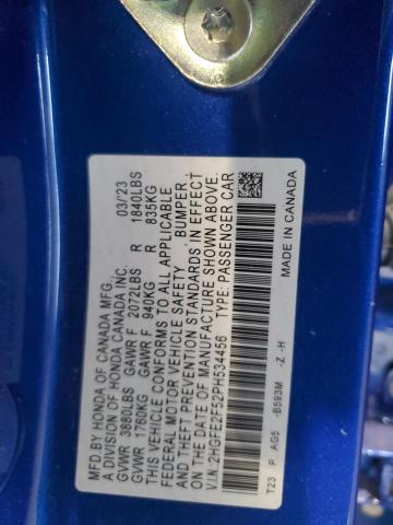 Photo 12 VIN: 2HGFE2F52PH534456 - HONDA CIVIC SPOR 