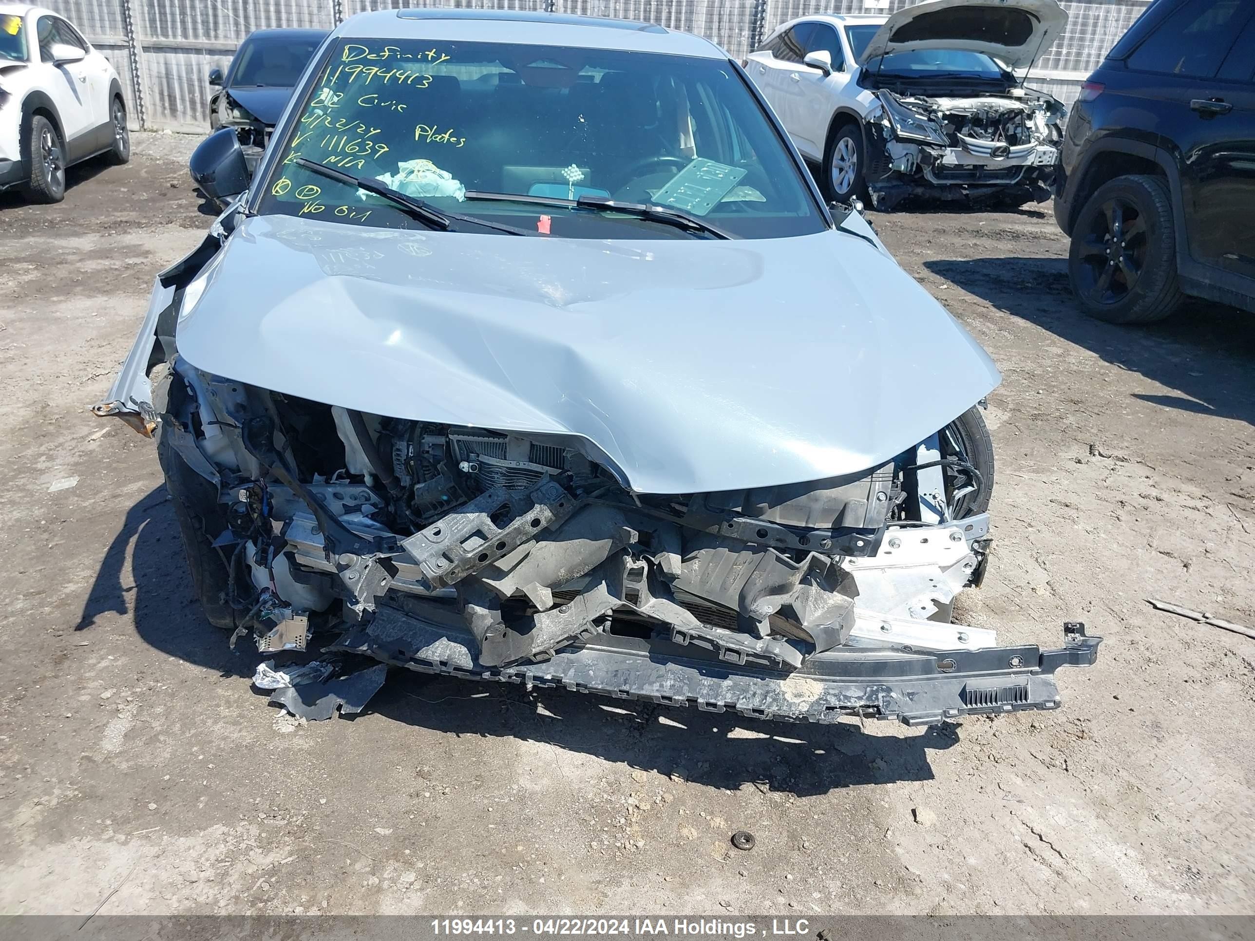 Photo 11 VIN: 2HGFE2F53NH111639 - HONDA CIVIC 