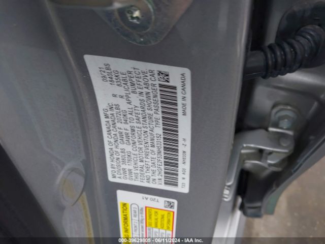 Photo 8 VIN: 2HGFE2F53NH533152 - HONDA CIVIC 