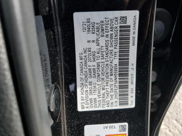 Photo 12 VIN: 2HGFE2F54NH559954 - HONDA CIVIC SPOR 