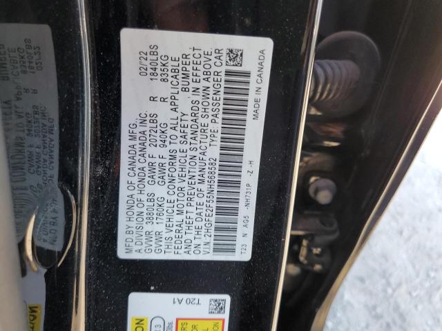 Photo 12 VIN: 2HGFE2F55NH568582 - HONDA CIVIC SPOR 