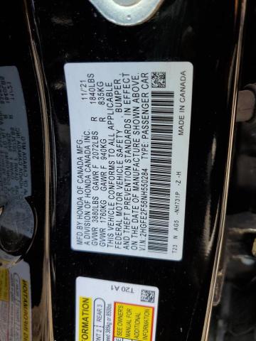 Photo 9 VIN: 2HGFE2F56NH550284 - HONDA CIVIC SPOR 