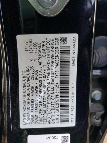 Photo 12 VIN: 2HGFE2F57PH511254 - HONDA CIVIC 