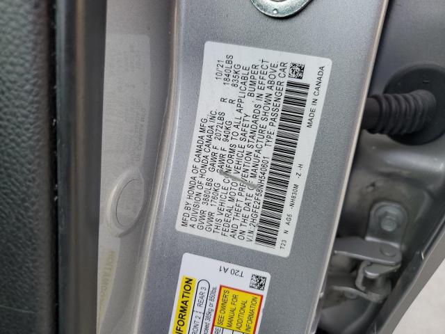 Photo 11 VIN: 2HGFE2F58NH540601 - HONDA CIVIC 