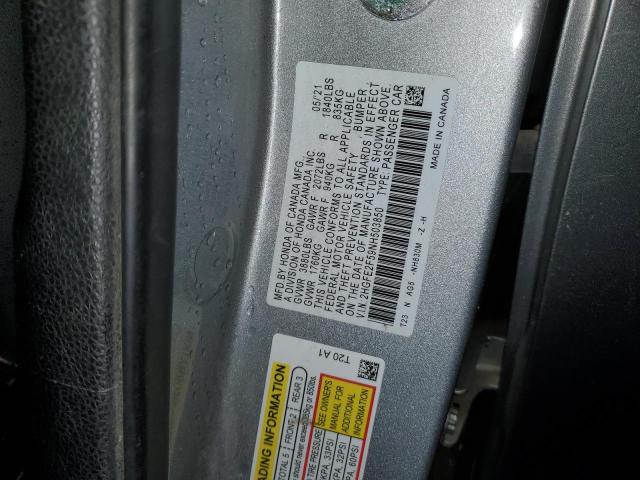 Photo 11 VIN: 2HGFE2F59NH503850 - HONDA CIVIC 