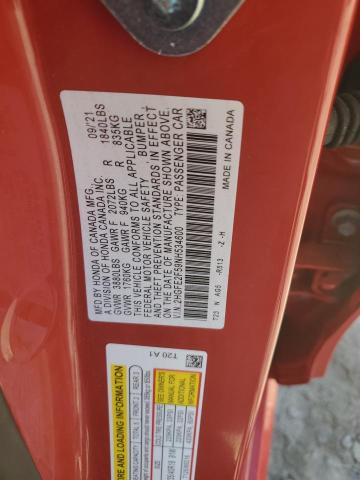 Photo 11 VIN: 2HGFE2F59NH534600 - HONDA CIVIC SPOR 