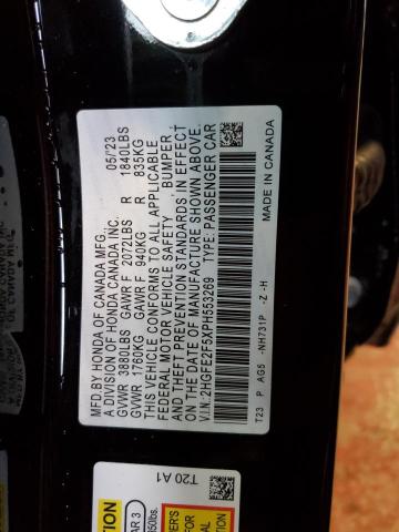 Photo 11 VIN: 2HGFE2F5XPH553269 - HONDA CIVIC 