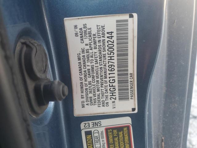 Photo 11 VIN: 2HGFG11697H500244 - HONDA CIVIC LX 