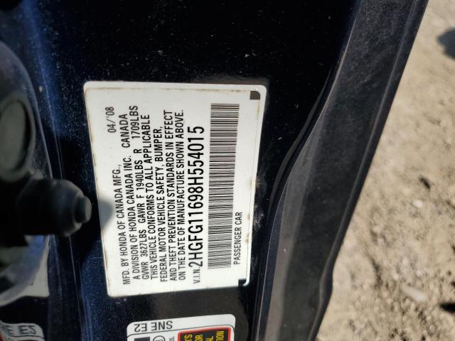 Photo 12 VIN: 2HGFG11698H554015 - HONDA CIVIC LX 