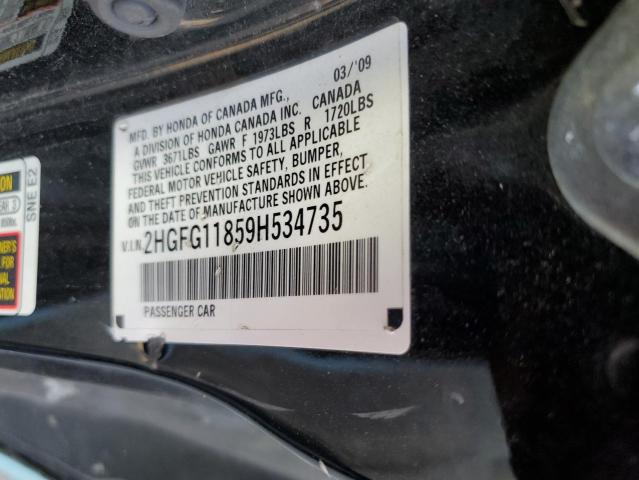 Photo 12 VIN: 2HGFG11859H534735 - HONDA CIVIC EX 