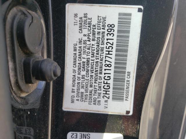 Photo 11 VIN: 2HGFG11877H521398 - HONDA CIVIC 