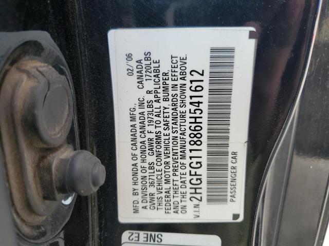 Photo 11 VIN: 2HGFG11886H541612 - HONDA CIVIC 