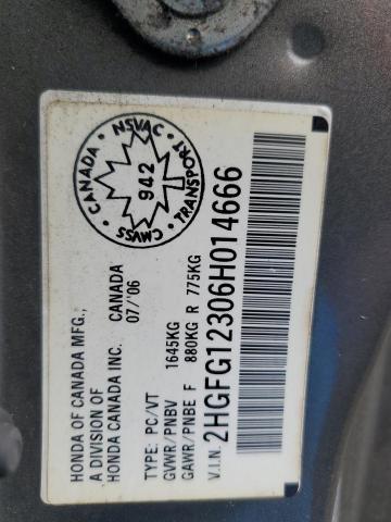 Photo 11 VIN: 2HGFG12306H014666 - HONDA CIVIC DX V 