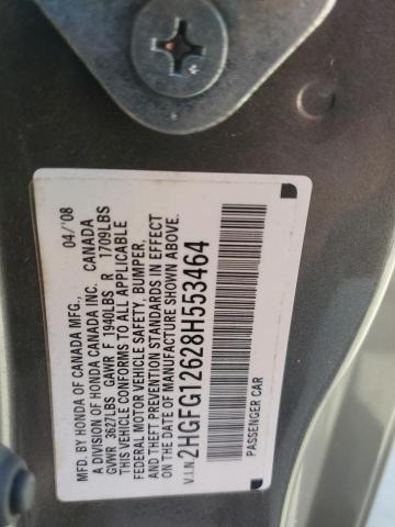 Photo 11 VIN: 2HGFG12628H553464 - HONDA CIVIC 