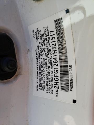 Photo 11 VIN: 2HGFG12647H521517 - HONDA CIVIC LX 