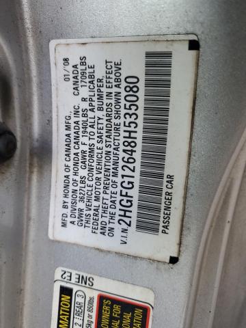 Photo 11 VIN: 2HGFG12648H535080 - HONDA CIVIC 