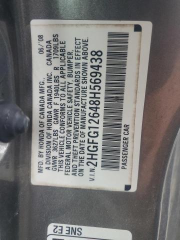 Photo 11 VIN: 2HGFG12648H569438 - HONDA CIVIC LX 