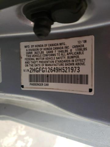 Photo 11 VIN: 2HGFG12649H521973 - HONDA CIVIC 