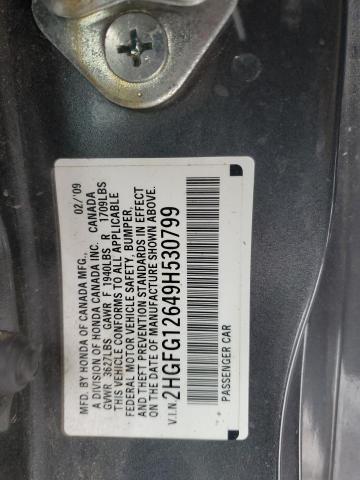 Photo 11 VIN: 2HGFG12649H530799 - HONDA CIVIC 