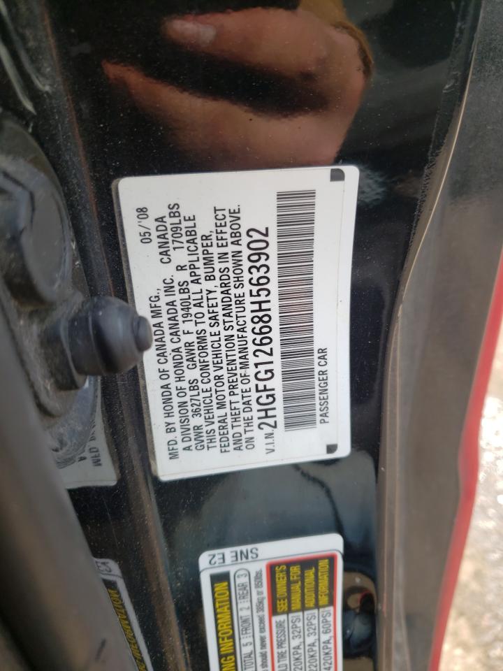 Photo 11 VIN: 2HGFG12668H563902 - HONDA CIVIC 