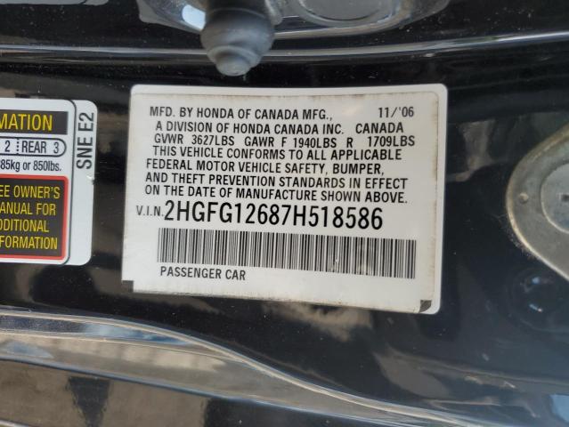 Photo 11 VIN: 2HGFG12687H518586 - HONDA CIVIC LX 