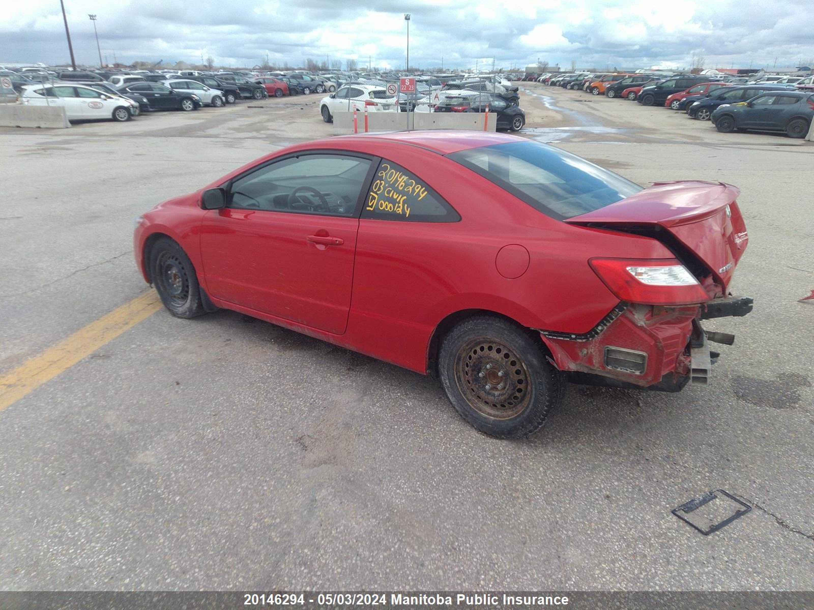 Photo 2 VIN: 2HGFG12688H000124 - HONDA CIVIC 